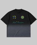 Black Ombré Wash Boxy Fit T-shirt Front Design