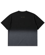 Black Ombré Wash Boxy Fit T-shirt Back Design