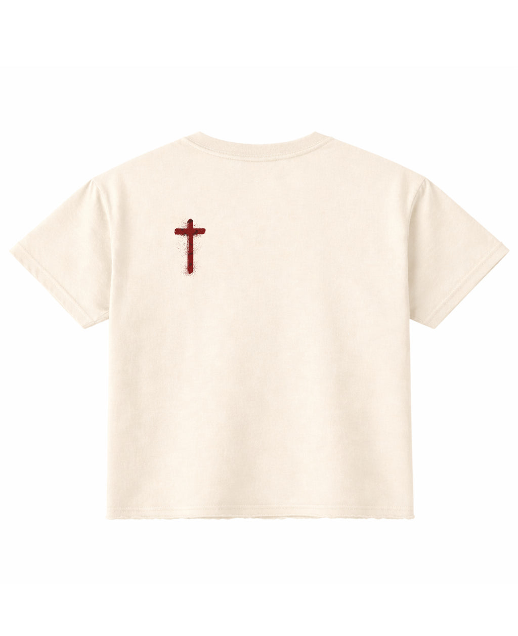 Off White Boxy Fit T-shirt Back Design